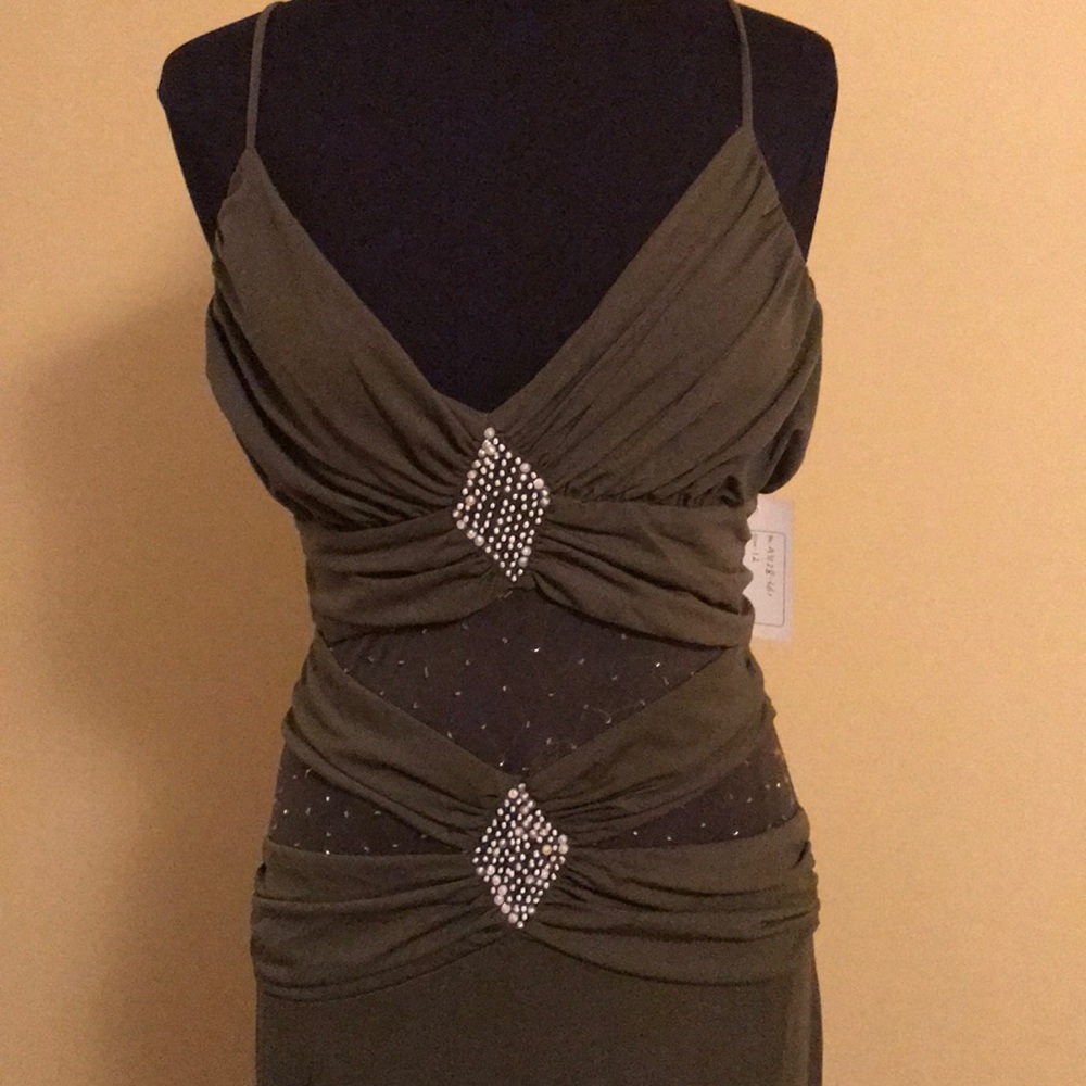 NWT Cherlone Olive Green Dress